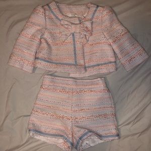 janie and jack bow boucle suit outfit